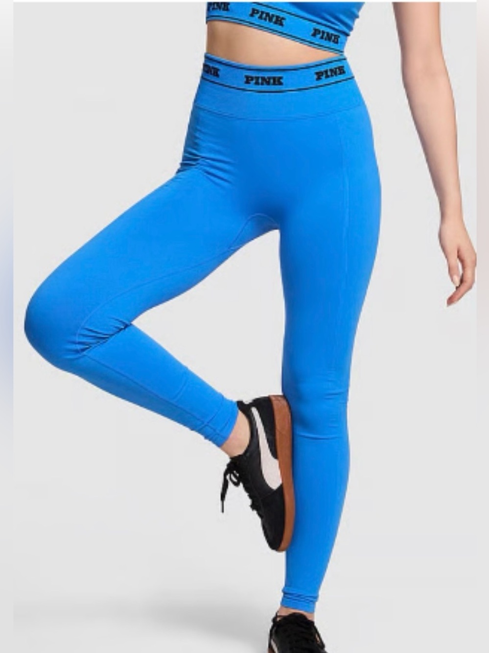 PINK Victoria's Secret Bright Blue High-Waist Leggings